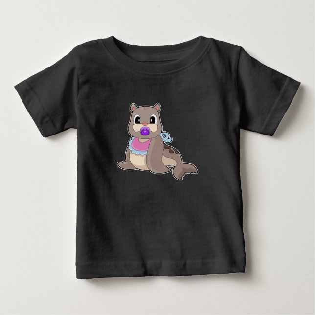 Siegel Baby Schnuller Baby T-shirt (Vorderseite)