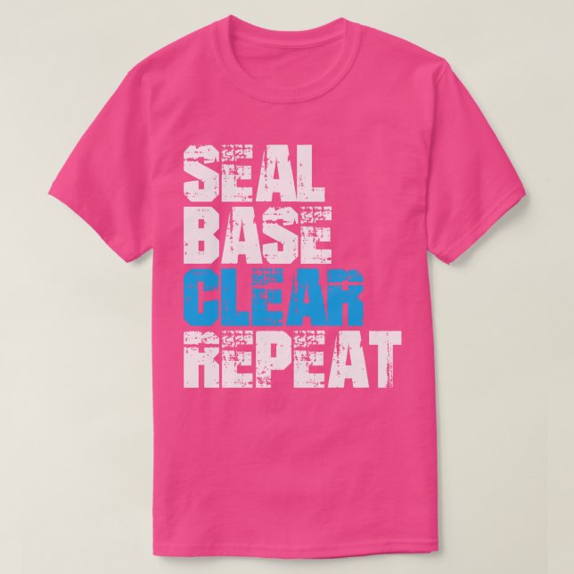 Siegel-Base Clear-Repeat-Auto-Maler T-Shirt (Design vorne)
