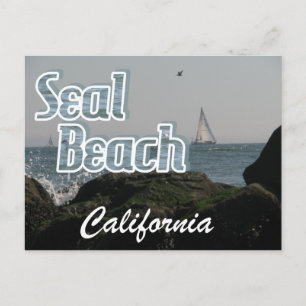 Siegel Beach, Kalifornien Postkarte
