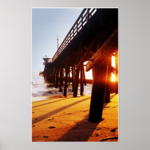 Siegel Beach Pier 06 Print Poster