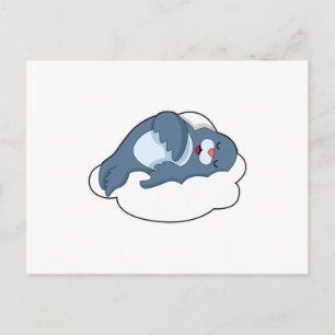 Siegel bei Sleeping on Cloud Postkarte