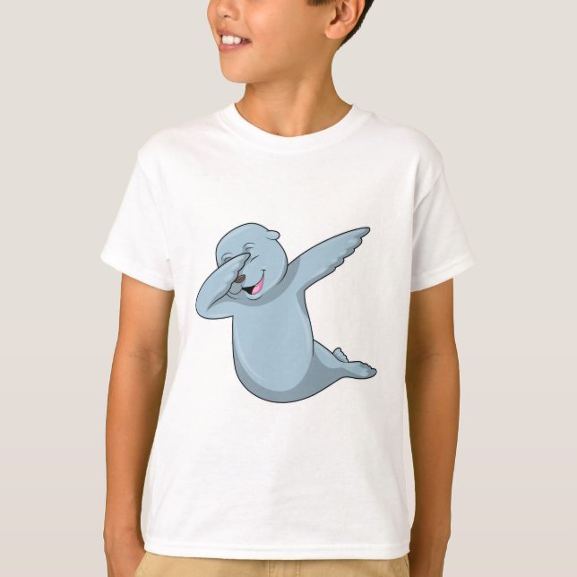 Siegel beim Hip Hop Dance Dab T-Shirt (Vorderseite)