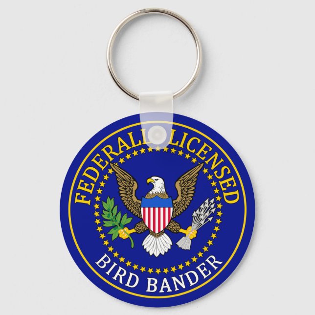 Siegel Bird Bander Schlüsselanhänger (Vorderseite)
