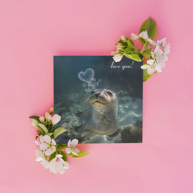 Siegel bläst Herzblasen (Von Creator hochgeladen)