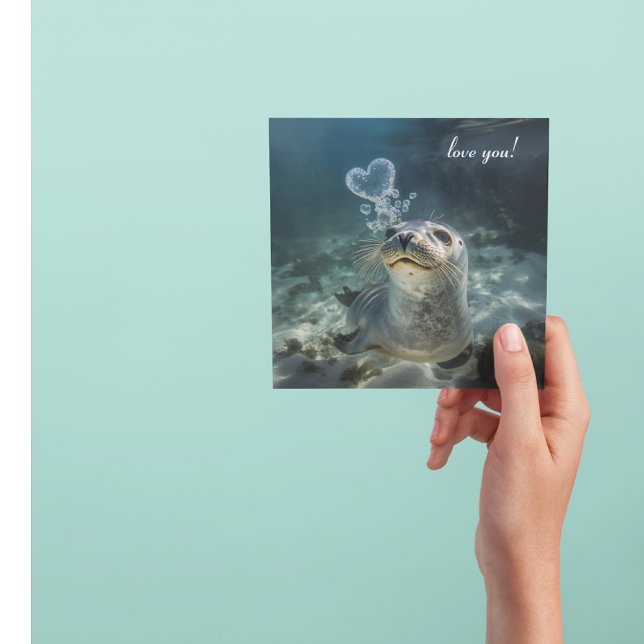 Siegel bläst Herzblasen (Von Creator hochgeladen)