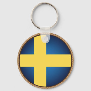 Siegel "cooles Schweden" Schlüsselanhänger