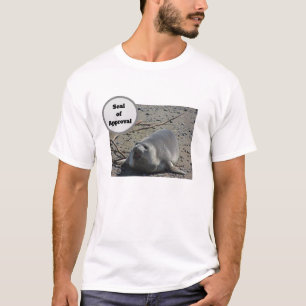 Siegel der Genehmigung Elefant Siegel Humorales Fo T-Shirt