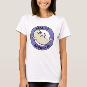 Siegel der Genehmigung Funny Siegel Pun T-Shirt