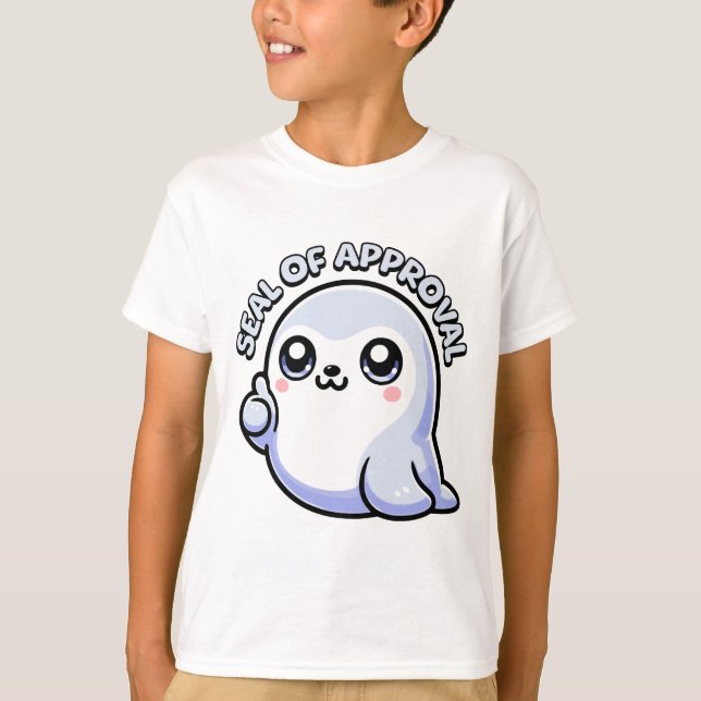 Siegel der Genehmigung! Niedliches Siegel Puff Car T-Shirt (Vorderseite)