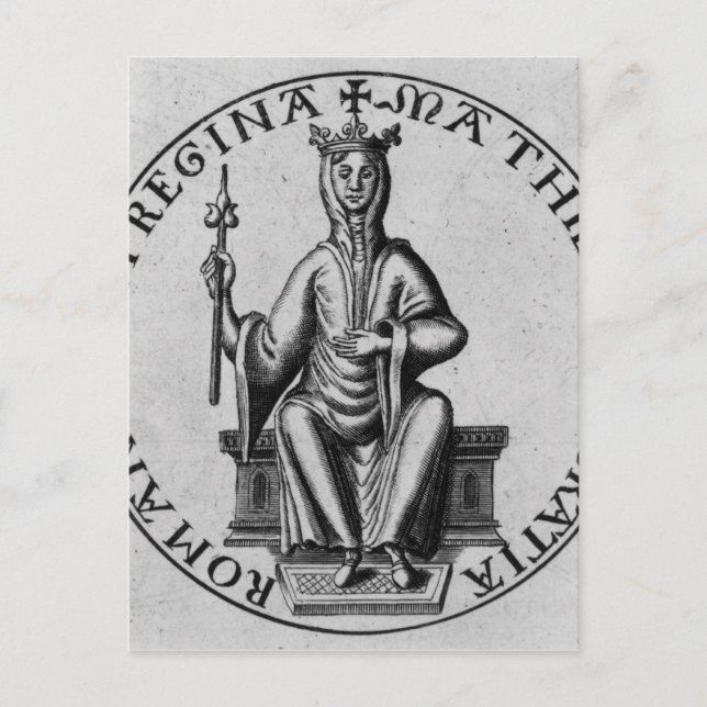 Siegel der Kaiserin Matilda Postkarte (Vorderseite)