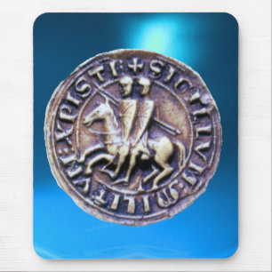 SIEGEL DER KNIGHTS TEMPLAR blau Mousepad