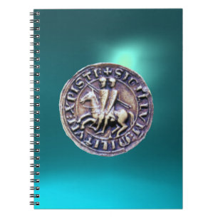 SIEGEL DER KNIGHTS TEMPLAR blau Notizblock