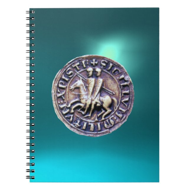 SIEGEL DER KNIGHTS TEMPLAR blau Notizblock (Vorderseite)