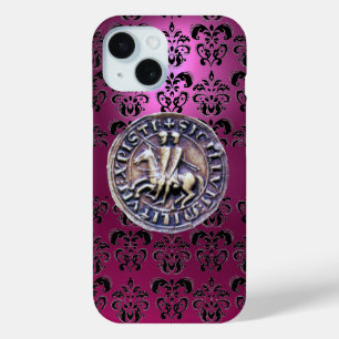SIEGEL DER KNIGHTS TEMPLAR-Damast schwarz rosa Case-Mate iPhone Hülle