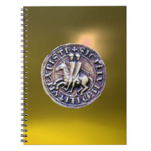SIEGEL DER KNIGHTS TEMPLAR gelb Notizblock