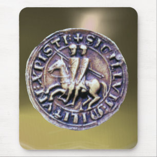 SIEGEL DER KNIGHTS TEMPLAR grau Mousepad