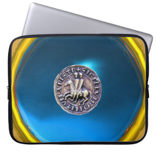 SIEGEL DER KNIGHTS TEMPLAR Graublau Laptopschutzhülle