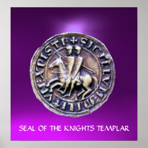 SIEGEL DER KNIGHTS TEMPLAR lila Poster
