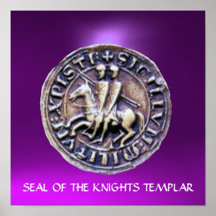 SIEGEL DER KNIGHTS TEMPLAR lila Poster