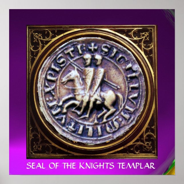 SIEGEL DER KNIGHTS TEMPLAR lila Poster (Vorne)
