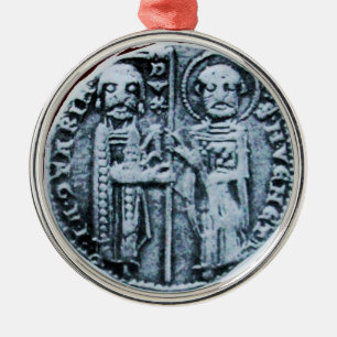 SIEGEL DER KNIGHTS TEMPLAR MONOGRAM lila Ornament Aus Metall