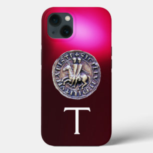 SIEGEL DER KNIGHTS TEMPLAR MONOGRAM Red Burgund Case-Mate iPhone Hülle