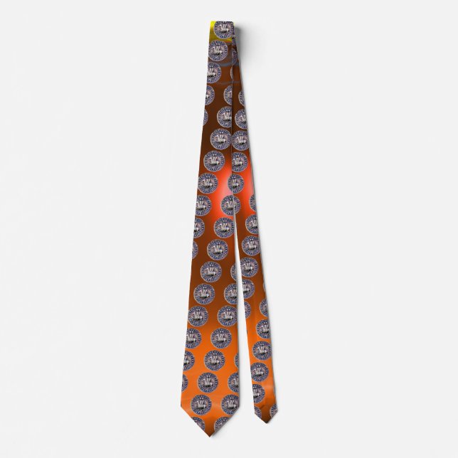SIEGEL DER KNIGHTS TEMPLAR Orange Krawatte (Vorderseite)