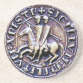 SIEGEL DER KNIGHTS TEMPLAR SANDSTEIN UNTERSETZER