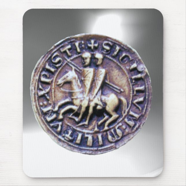 SIEGEL DER KNIGHTS TEMPLAR weiß Mousepad (Vorne)
