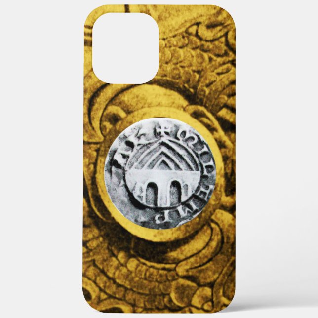 SIEGEL DER KNIGHTS TEMPLORgoldgelb Case-Mate iPhone Hülle (Rückseite)