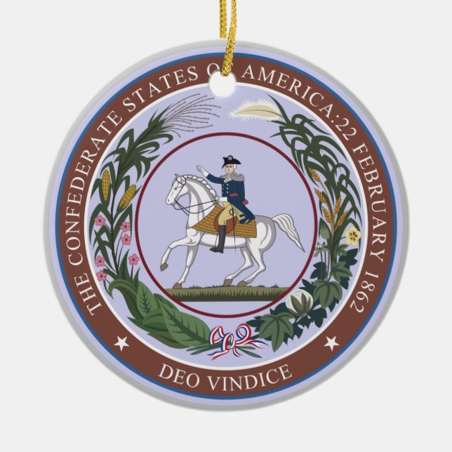Siegel der Konföderation Keramik Ornament (Vorne)