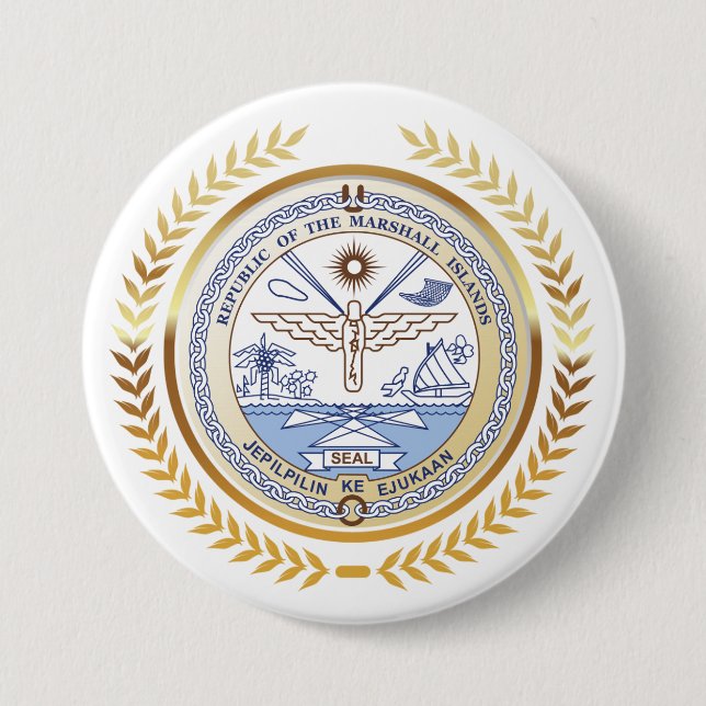 Siegel der Marshallinseln Button (Vorderseite)
