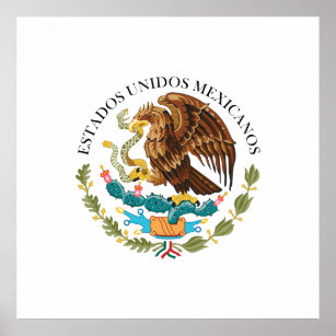 Siegel der Regierung Mexiko, Mexiko Poster