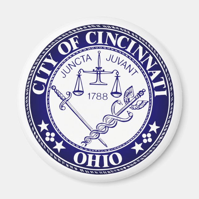 Siegel der Stadt Cincinnati, Ohio Magnet (Vorne)