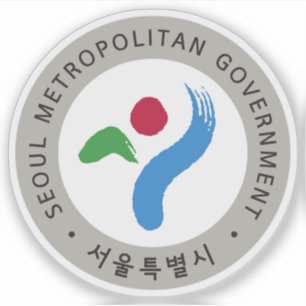 Siegel der Stadt Seoul, Südkorea Aufkleber