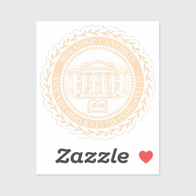 Siegel der Universität Miskatonic Aufkleber (Blatt)