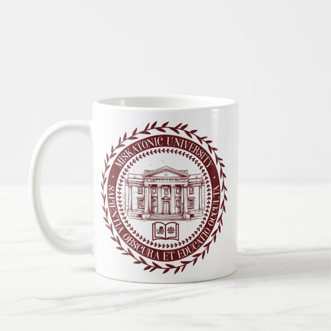 Siegel der Universität Miskatonic Kaffeetasse (Links)