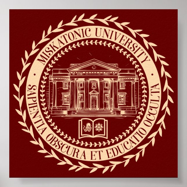 Siegel der Universität Miskatonic Poster (Vorne)