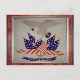 Siegel der USA, c.1840 Postkarte