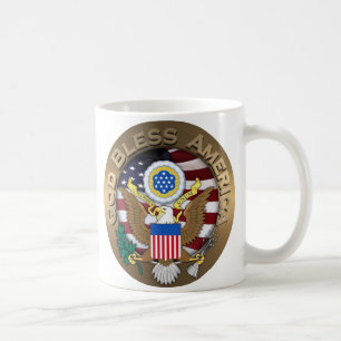 Siegel der Vereinigten Staaten von Amerika - Gott Kaffeetasse