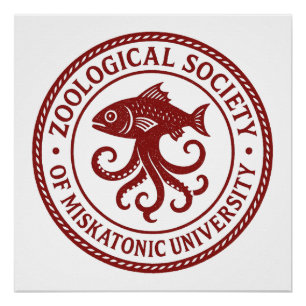 Siegel der Zoologischen Gesellschaft von Miskatoni Poster