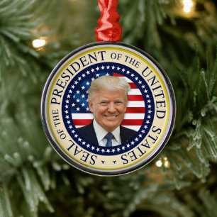 Siegel des 47. Präsidenten Trump gewinnt 2024 Ornament Aus Metall