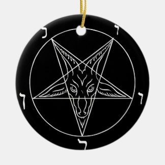 Siegel des Baphomet Keramik Ornament