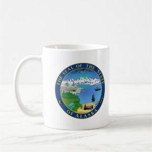 Siegel des Bundesstaates Alaska USA USA Tasse