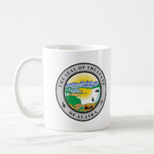 Siegel des Bundesstaates Alaska USA USA Tasse