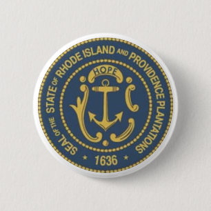 Siegel des Bundesstaates Rhode Island Button