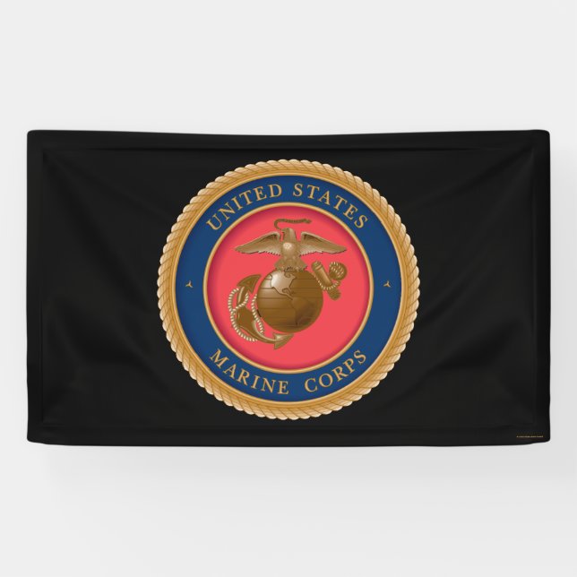 Siegel des Meereskorps Banner (Horizontal)