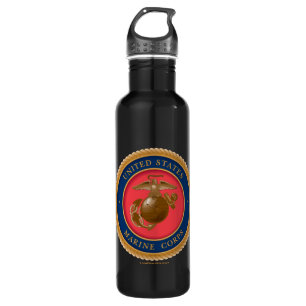 Siegel des Meereskorps Edelstahlflasche