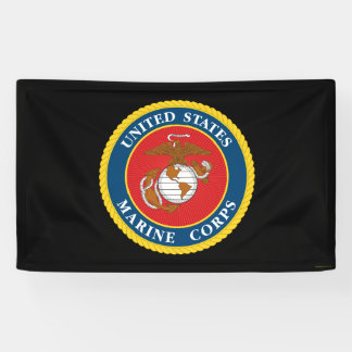 Siegel des Meereskorps - flach Banner