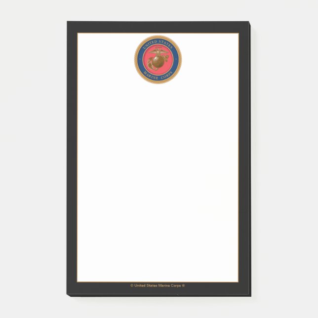 Siegel des Meereskorps Post-it Klebezettel (Vorderseite)